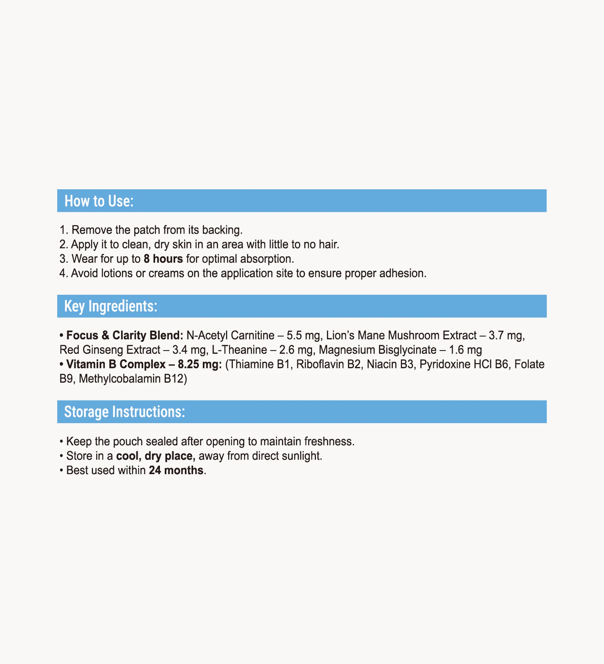 Focus Patches – Boost Concentration & Mental Clarity Naturally - Image 6