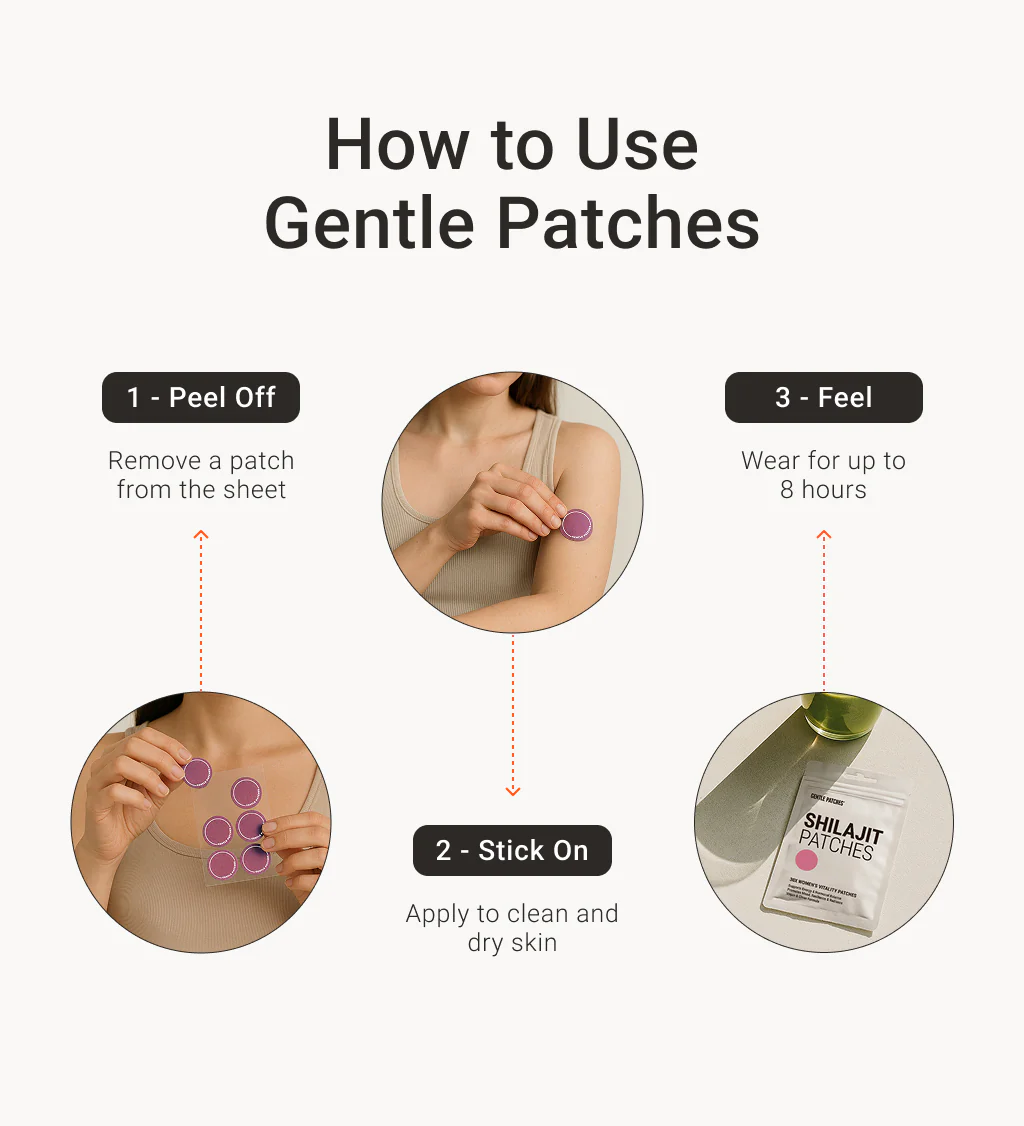 Shilajit Patches – Women’s Vitality, Hormonal & Mood Support - Image 6